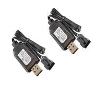 MHADBKH Cable de carga USB de 7,4 V, 2 unidades, SM2.0 4P, adaptador para batería, modelo de coche, dispositivos de carga USB