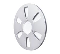 MHADBKH Carrete de aluminio de 10.5 pulgadas con 6 agujeros de cinta abierta, accesorio de estudio de metal ligero, carrete de cinta de metal vintage