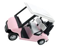 MHADBKH Carro de golf de metal, escultura en miniatura a escala 1:20 para coche, escritorio, acento deportivo y educación de niños, decoración realista de vehículos en miniatura