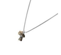 MHADBKH Collar con colgante de hongo que simboliza la naturaleza y las vitalidades con materiales de aleación resistentes para mujeres a la moda, aleación, No es una piedra preciosa