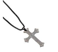 MHADBKH Collar con cruz de las Escrituras españolas que simboliza la fe y la aleación protectora para uso diario o ceremonias religiosas, Metal, No es una piedra preciosa