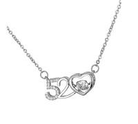 MHADBKH Collar simple con colgante de corazón hueco, joyería de cuello de corazón, textura plateada para pareja joven o amigo cercano, Plata, No es una piedra preciosa