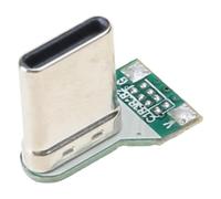 MHADBKH Conector de soldadura USB 2.0, enchufe tipo C derecho | Estructura del conector de montaje PCB, interfaz lista para soldadura para integración electrónica, carga y datos USB 2.0