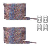 MHADBKH Cordones elásticos ajustables con purpurina que no se atan con cuerda de metal para zapatos deportivos para adultos, ancianos, niños, cordones rápidos, Color perla, Talla única