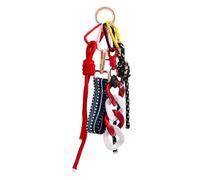 MHADBKH Correa trenzada para teléfono, elegante llavero de cordón de nailon para mujer, elegante dije de bolso, accesorio hecho a mano para bolso y cartera