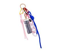 MHADBKH Correa trenzada para teléfono, elegante llavero de cordón de nailon para mujer, elegante dije de bolso, accesorio hecho a mano para bolso y cartera