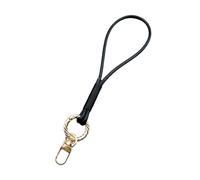 MHADBKH Cuerda ergonómica para colgar teléfono, cordón corto de aleación con textura para colgar teléfonos y cámaras, black, aleación, No es una piedra preciosa