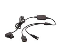 MHADBKH D-Tap - Cable adaptador de alimentación USB doble macho a hembra, cable convertidor para múltiples dispositivos simultáneamente