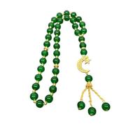 MHADBKH Delicadas pulseras de rosario de cuentas de cristal, colgantes vibrantes para mujeres y hombres, cadena religiosa de mano para orar meditaciones, Liuli, No es una piedra preciosa