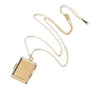 MHADBKH Elegante collar de cuello cuadrado de latón resistente, accesorio de joyería portátil para mujeres de moda con trajes elegantes, Cobre, No es una piedra preciosa