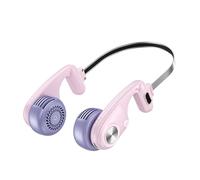 MHADBKH Innovador ventilador de cuello giratorio de 5 engranajes, alimentado por USB, ligero, sin aspas, dispositivo de refrigeración para senderismo, ciclismo, ventilador de cuello recargable al aire