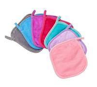 MHADBKH Juego de 7 manoplas absorbentes de franela hipoalergénicas, toallas de algodón para niños y adultos, guantes de lavado desmaquillantes