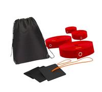 MHADBKH Juego de líneas de pelotas de voleibol de arena regulables, marcadores de límites de nailon de durabilidad, uso al aire libre, incluye anclajes, bolsa de almacenamiento, marcadores de pelotas