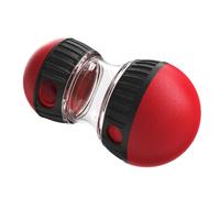 MHADBKH Juguete de alimentación lenta para perros con forma de bola giratoria interactivamente, juguete de alimentación lenta para mascotas con agujero dispensador de alimentos ajustable, alimentador