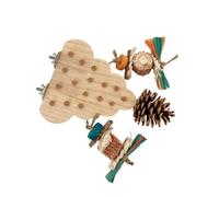 MHADBKH Juguete masticable para pájaros para estimulación mental, mantiene a tu mascota activa y feliz con interactivo y juguete