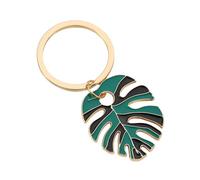 MHADBKH Llavero con colgante de hoja de resina colorida, llavero de moda para amantes de la naturaleza y entusiastas de la moda, Resina, No es una piedra preciosa