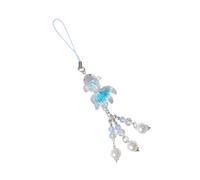 MHADBKH Llavero con dije de teléfono que brilla en la oscuridad con diseño de pez de la suerte, para accesorios de eventos nocturnos, as described, Acrílico