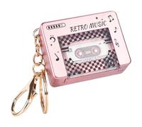 MHADBKH Llavero de radio retro con diseños en miniatura que evocan recuerdos de la infancia para los amantes de los estilos vintage y los creadores de tendencias de moda, Acrílico, No es una piedra