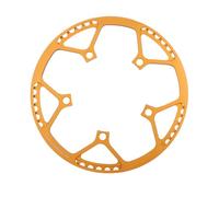 MHADBKH Manivela plegable para bicicleta 130BCD, juego de bielas con huecos de disco único 45T/47/53/56/58T, bielas plegables de repuesto para rueda de cadena de una sola velocidad