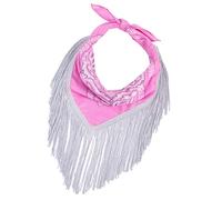 MHADBKH Pañuelo para mujer, para despedida de soltera, a la moda, vaquera, con flecos, vaquera, a, Talla única