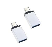 MHADBKH Paquete de 2 adaptadores USB C a USB 3.0 USB C macho a USB 3.0 hembra tipo C hembra a macho convertidores de sincronización de datos