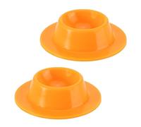 MHADBKH Paquete de 2 cuencos de comida para reptiles pequeños, base antideslizante para un entorno de alimentación seguro, accesorio de alimentación multiusos, plato de agua