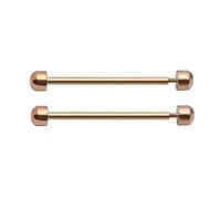 MHADBKH Paquete de 2 pasadores de tornillo para correa de reloj, varilla de conexión, pasadores de lengüeta de reloj, varilla de conexión de 16 mm, 18 mm, 20 mm, 22 mm, hebilla de cierre, tubo de