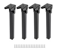 MHADBKH Patas de metal de repuesto de 20 cm/25 cm/30 cm/35 cm para mesas de centro de oficina, mesa de laptop, patas plegables de mesa, 4 unidades