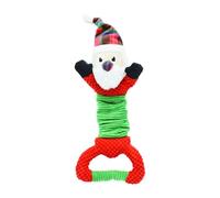 MHADBKH Perros masticables de Navidad, juguete elástico para masticadores agresivos, mordedor de peluche para limpiar los dientes, interactivo para aburrimiento, inteligencia, grande para masticadores