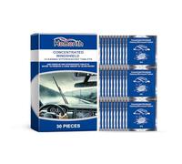 MHADBKH Píldoras limpiadoras de vidrio para automóviles, fórmulas de lluvia antivaho con película protectora, herramienta de limpieza efervescente para parabrisas de niebla, pastillas efervescentes