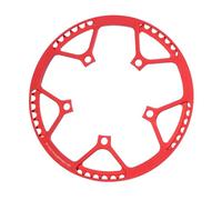 MHADBKH Plato plegable para bicicletas 130BCD, 45T, 47T, 53T, 56T, 58T, aleación de aluminio, juego de bielas huecos, pieza de repuesto para rueda de cadena de una sola velocidad