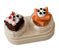 MHADBKH Preciosa caja de recipiente para lentes de tapa con pinzas de succión para un manejo eficiente de lentes, almacenamiento de accesorios, contenedor de lentes, Blanquecino 1