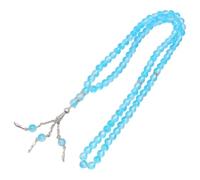 MHADBKH Pulsera de ágata simulada de 99 cuentas de doble tono, ligera, hecha a mano, para eventos formales y uso diario, Rosario, No es una piedra preciosa