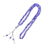 MHADBKH Pulsera de ágata simulada de 99 cuentas de doble tono, ligera, hecha a mano, para eventos formales y uso diario, Rosario, No es una piedra preciosa