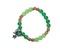 MHADBKH Pulsera de cuentas con colgante de mariposa y cristal con personalidad, pulsera de amistad para niños, joyería para ella, talla única, como se describe