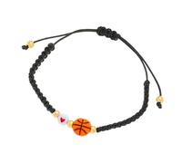 MHADBKH Pulsera deportiva ajustable con diseño de cuentas de tenis de fútbol, cadena de mano versátil con temática deportiva para hombres y mujeres, tennis, Tela, No es una piedra preciosa
