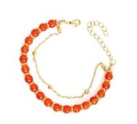 MHADBKH Pulsera multiusos colorida con cuentas de piedra natural, longitud ajustable para un ajuste cómodo y uso diario, Materiales mixtos, No es una piedra preciosa