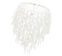MHADBKH Sofisticado collar de corales tejidos a mano con elegante accesorio portátil de color para eventos nocturnos, mujeres y mujeres, Mi Zhu, No es una piedra preciosa