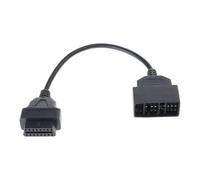 MHADBKH Versátil conector OBDII de 22 pines a dieciséis pines, conector fuerte, herramienta portátil de diagnóstico de coche, fácil de transportar para herramienta de mantenimiento de vehículos