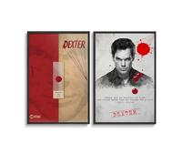 MHAIO 2 piezas Póster de película Dexter para pared, lienzo, pósteres, 12 x 18 pulgadas (30 x 45 cm) Estilo-10