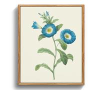 MHARTK66 Cuadros Decoracion Dormitorios con Marco Madera, 30x40 cmVintage Planta Lienzos Decorativos Pared Salon, Cuadros Pequeños Decoracion Pared Gloria de La Mañana, Wall Art Comedor Pasillo Baño