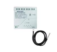 MHCOZY Zigbee - Controlador de temperatura con sonda de sensor de temperatura impermeable, control remoto de aplicación Tuya, 4 canales, interruptor de relé de contacto de limpieza de 10 A (requiere