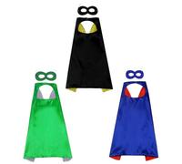 MHDAMAI Capas de Superhero,Capa y Máscaras para niños y niñas Superhéroe Cosplay Disfraces y Superhéroes Disfraces de Niños Fiesta