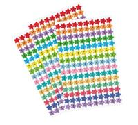 MHDAMAI Pegatinas de Recompensa,1500 Piezas Carita Sonriente Estrellas Engomada Etiqueta Autoadhesiva Incentivo Scrapbooking Engomada para Maestros Escuela