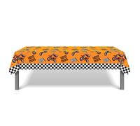 MHDAMAI Racing Car Manteles,Motocicleta Party Mantel 130 x 220 cm Manteles de Mesa para Fiestas Infantiles Manteles de Plástico Desechable para Chico Niñas Fiesta de Cumpleaños Decoración