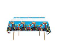 MHDAMAI Superhero Mantel,Superhero Party Mantel 108 x 180 cm Manteles de Mesa para Fiestas Infantiles Manteles de Plástico Desechable para Chico Niñas Fiesta de Cumpleaños Decoración