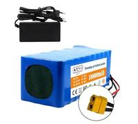 mhddhd 100Ah 36V Lithium Battery Pack, 10S4P 18650 Rechargeable Battery with 30A BMS, Compatible with 750W-1000W Electric Scooter/Bicycle/Mobility Scooter, Replacement for 36V Ebike Battery(XT60)