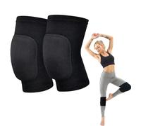 MHDUYEG Rodilleras 1 Par Rodilleras Voleibol Rodilleras Balonmano Rodilleras Gym Rodilleras Trabajo Rodillera AnticolisióN Suave Engrosamiento Esponja Rodilleras para Yoga Deportes Correr (Negro)