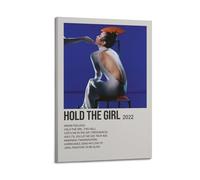 MHEGSNGA Póster con texto en inglés "Hold The Girl" de Rina Sawayama, decoración de habitación, póster de lienzo para dormitorio, 30 x 45 cm, estilo marco