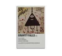 MHEGSNGA Póster de Gravity Falls estilo vintage, decoración de habitación, estética, para dormitorio, 50 x 75 cm, estilo sin marco